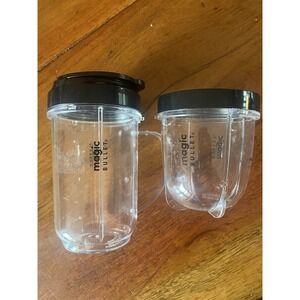 Magic Bullet Blender Replacement Cups And Lids 1 With Handle And Flip Top